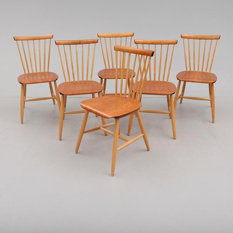STOLAR, 6 st, märkta SM, 1900-talets mitt.
