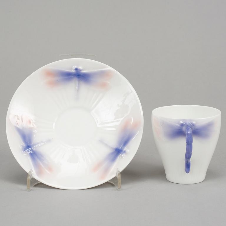 Alf Wallander, a 'Trollsländan' part service, nine pieces,  Rörstrand, Jugend.