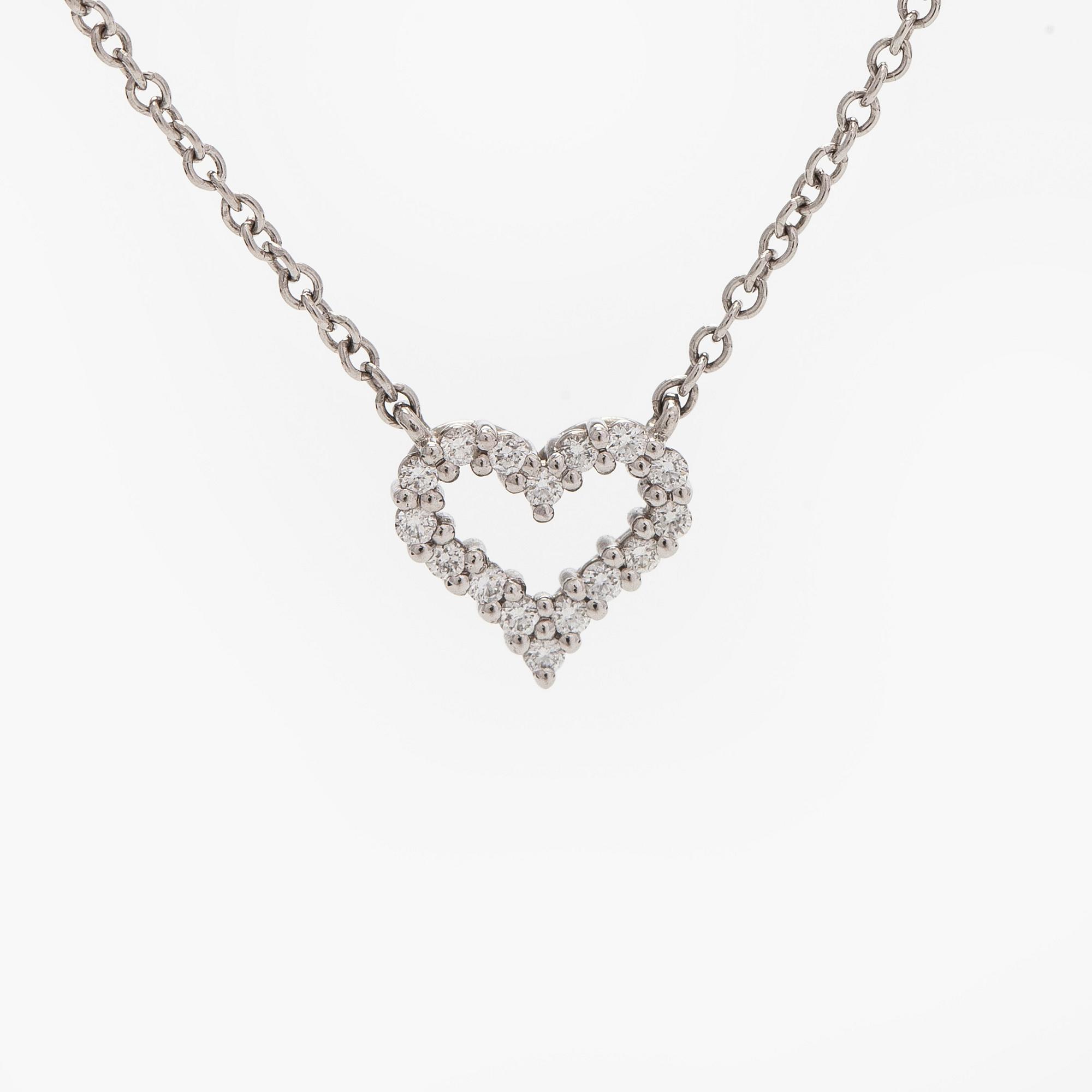 Tiffany & Co, kaulakoru, "Tiffany Hearts", platinaa ja timantteja.