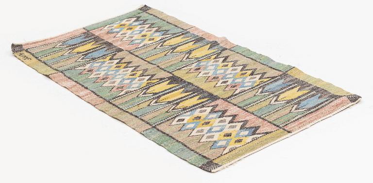 Märta Måås-Fjetterström, a textile, 'Crocus', flat weave, ca 78 x 41 cm, signed AB MMF.