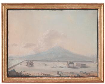 444. UNKNOWN ARTIST 18TH CENTURY, Ancient City of Paestum, Italy.