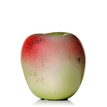 120. Hans Hedberg, a faience sculpture of an apple, Biot, France.