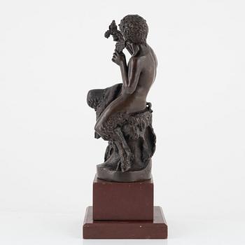 Fritz Schulze, after, sculpture, signed, bronze, height 23 cm (including stone base 30 cm).