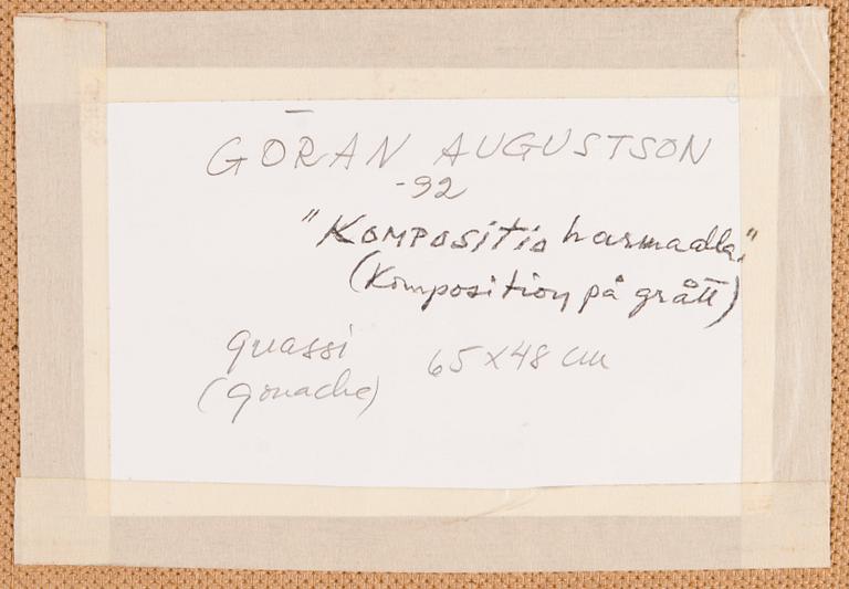 Göran Augustson, "COMPOSITION ON GREY".