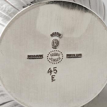 A"Cosmos", cream jug, sterling silver. Designed by Johan Rodhe for Georg Jensen, modell no 45E, weight 175 grams.