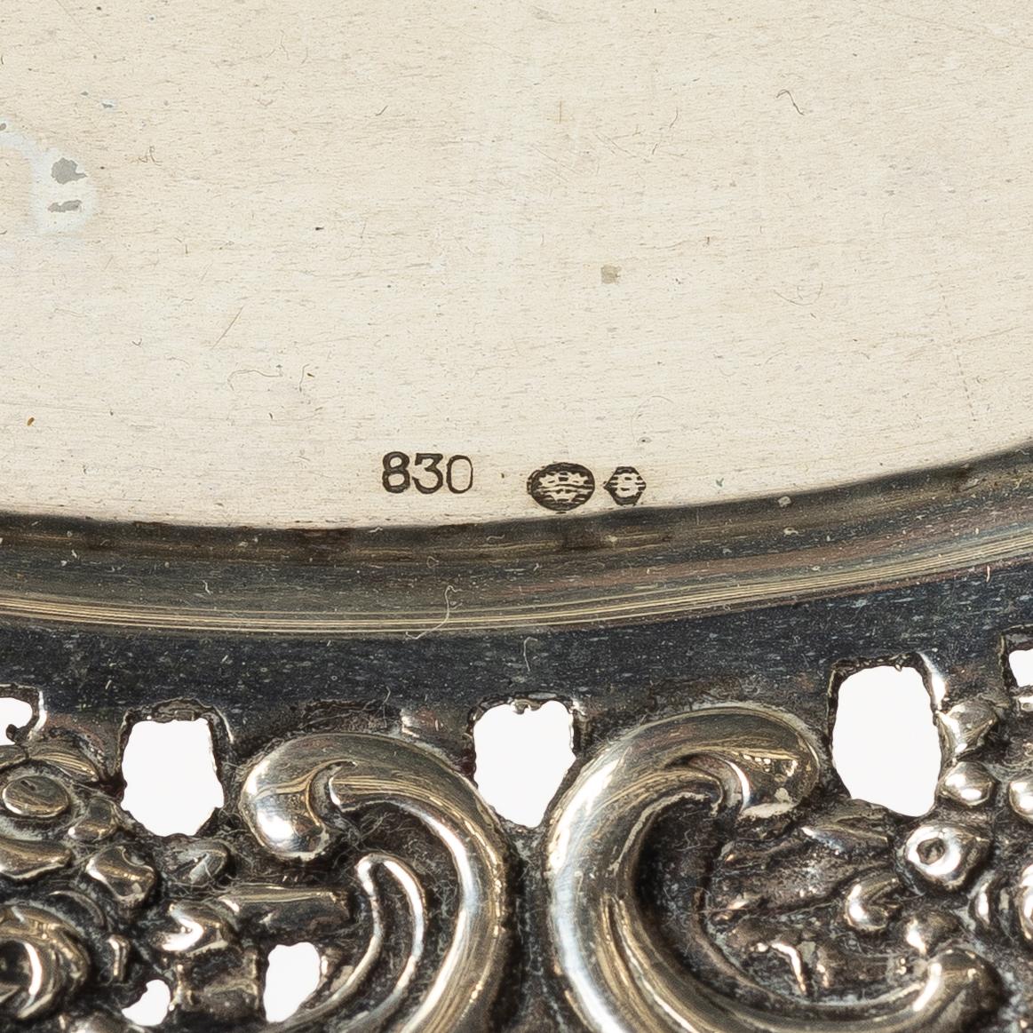 Gallerskålat, 2 st, silver, 1900-tal.