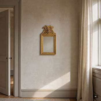 Mirror, folk art, circa 1800.