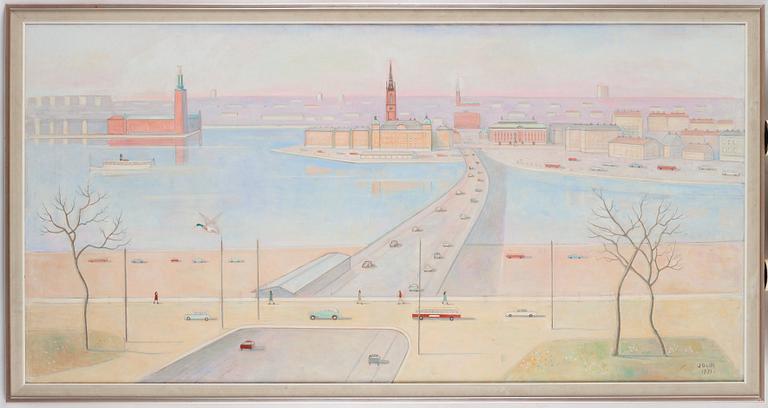 Einar Jolin, Utsikt över Stockholm från Söder.