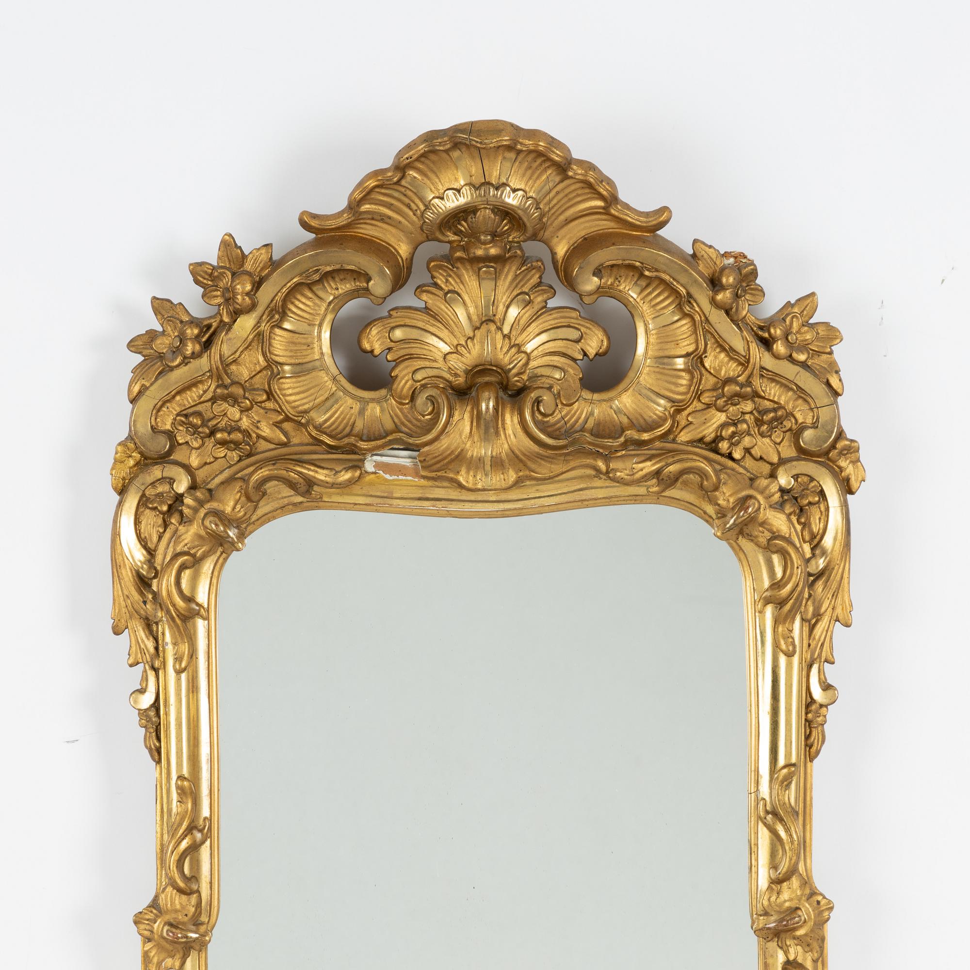 Spegel, rokokostil, 1900-talets första hälft.