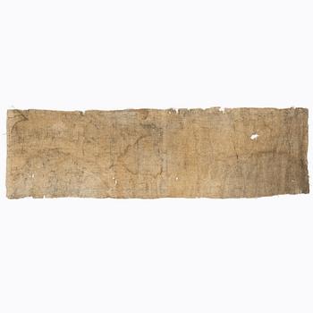 Textile painting, part of, Småland, 19th century.