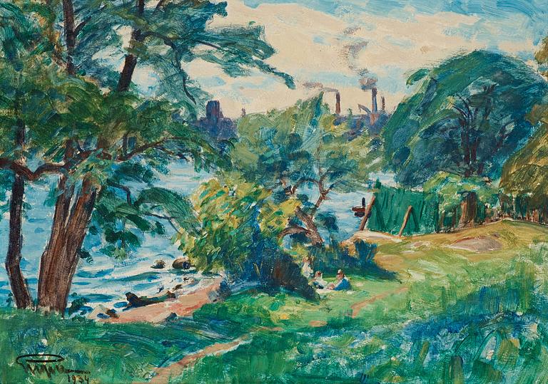 Prins Eugen, "Djurgårdsgrönska" (Lush green scene from Djurgården, Stockholm).