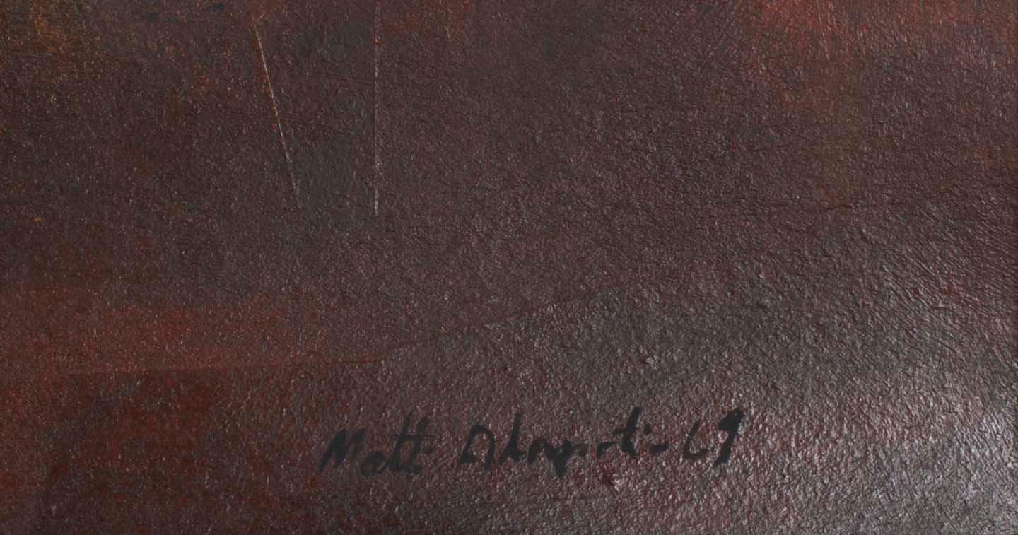MATTI ALAPOTI, olja på pannå, sign. och dat. -69.
