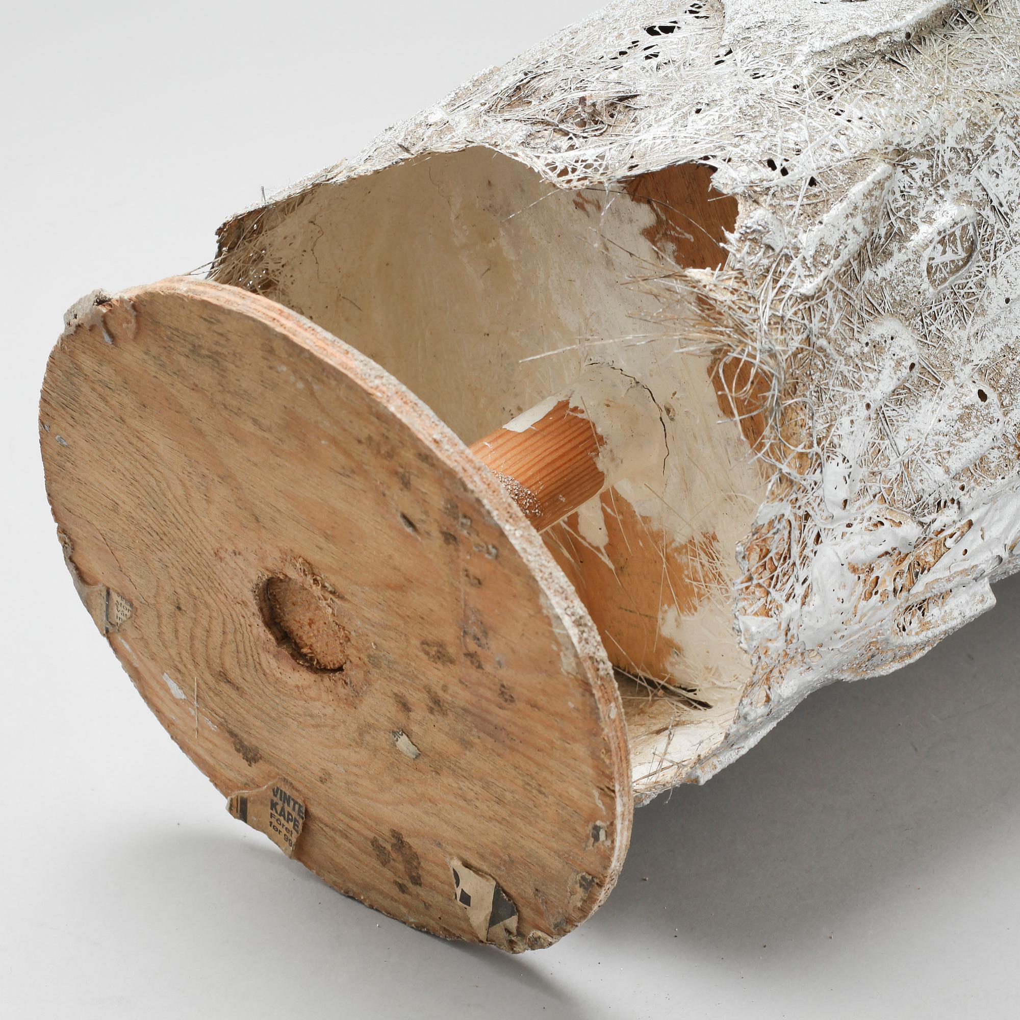 OLE JOHAN TØRUD, sculpture, lacquered polyester and wood, unique, unsigned.