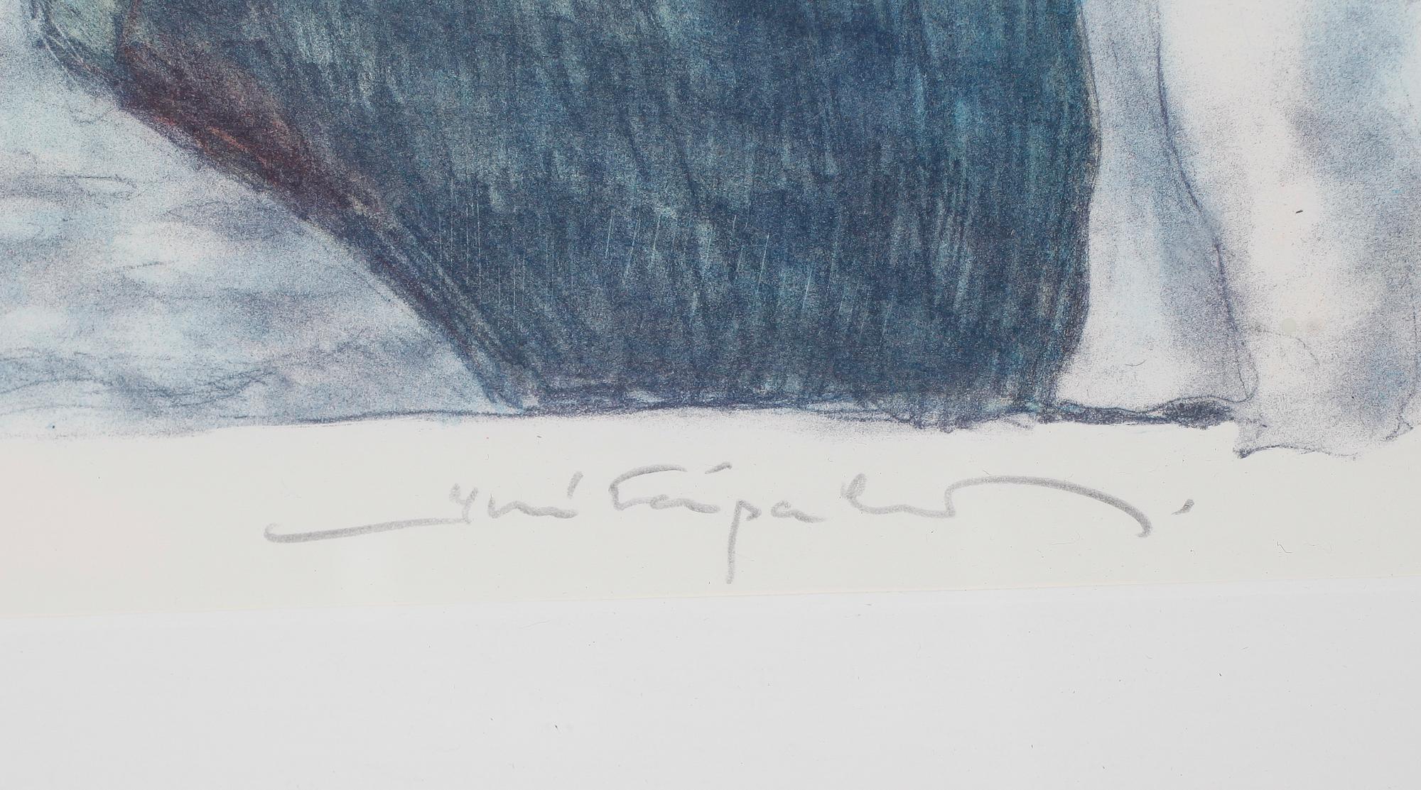 JUSSI TAIPALEENMÄKI, färglitografi, signerad och numrerad 154/190.