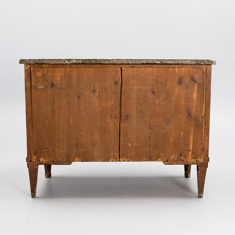 A GUSTAVIAN CHEST OF DRAWERS, late 18th century, Manufactured by Anders Lundelius.