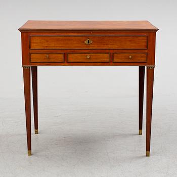 A Swedish late gustavian sewing table, late 18th century.