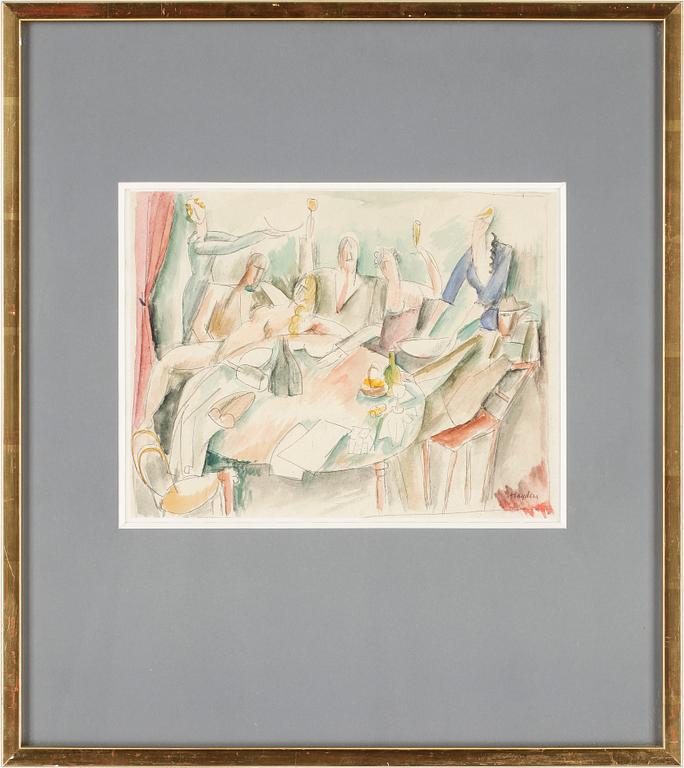 Henri Hayden, HENRI HAYDEN. Watercolour/pencil on paper, mounted on rice paper. Sign Hayden.