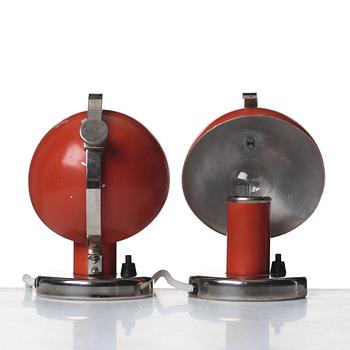 Erik Tidstrand, a pair of table lamps for Nordiska Kompaniet, Sweden 1930's.