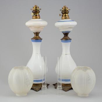 A pair of early 20th century table lights.