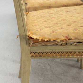 Stolar, 10 st, 1900-talets första hälft/mitt, Gustaviansk stil.