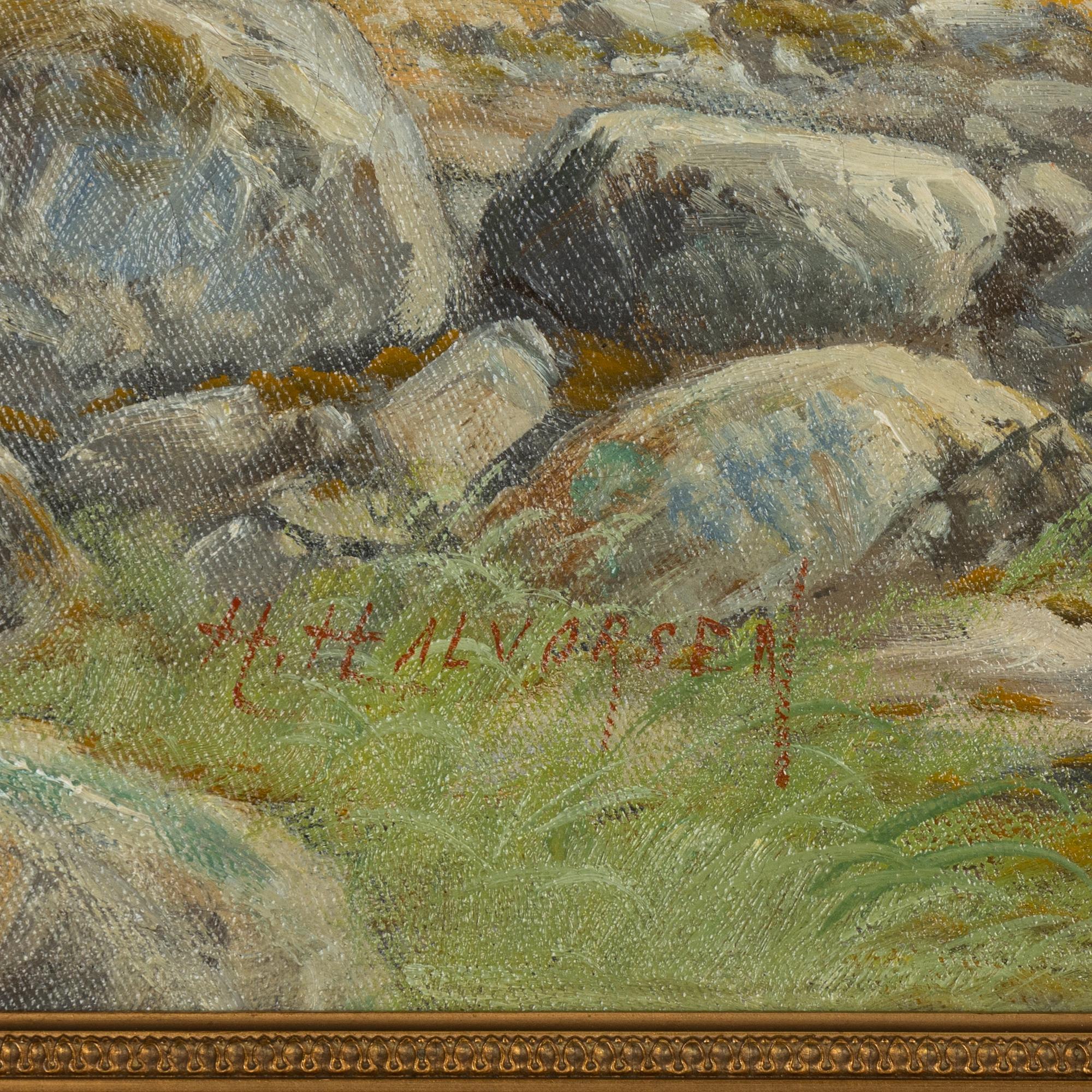 Halvor Halvorsen, oil on canvas, signed.