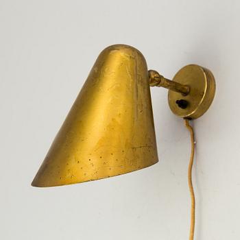 A brass wall lamp 1950s.