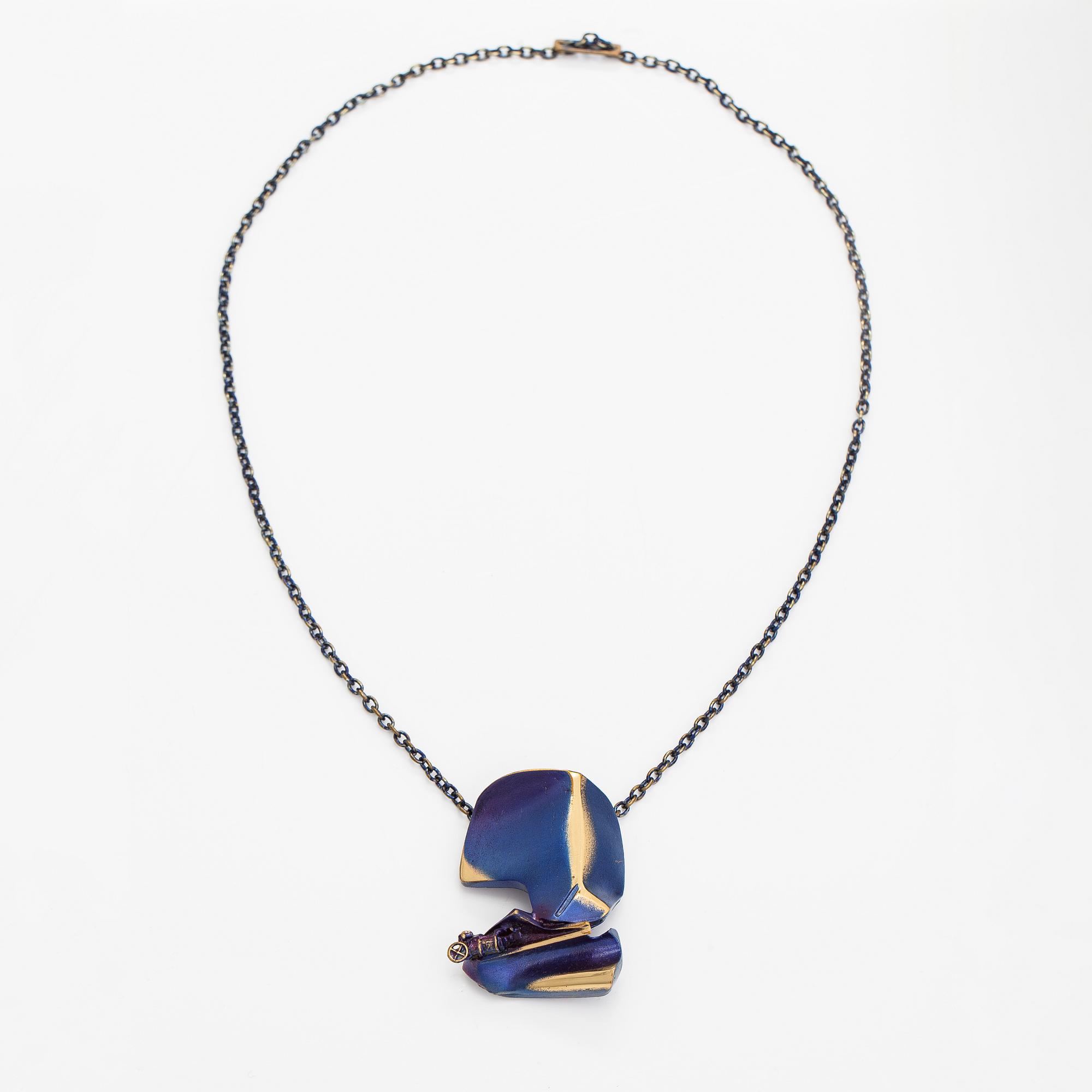 Björn Weckström, A flame bronze necklace "International Arms Inc.". Lapponia.