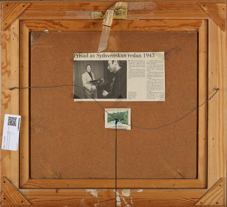 GERHARD NORDSTRÖM, olja på pannå, signerad.