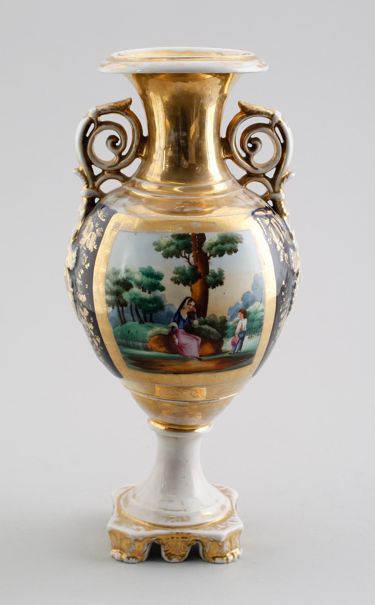URNA, porslin, empirestil, 1800-tal.