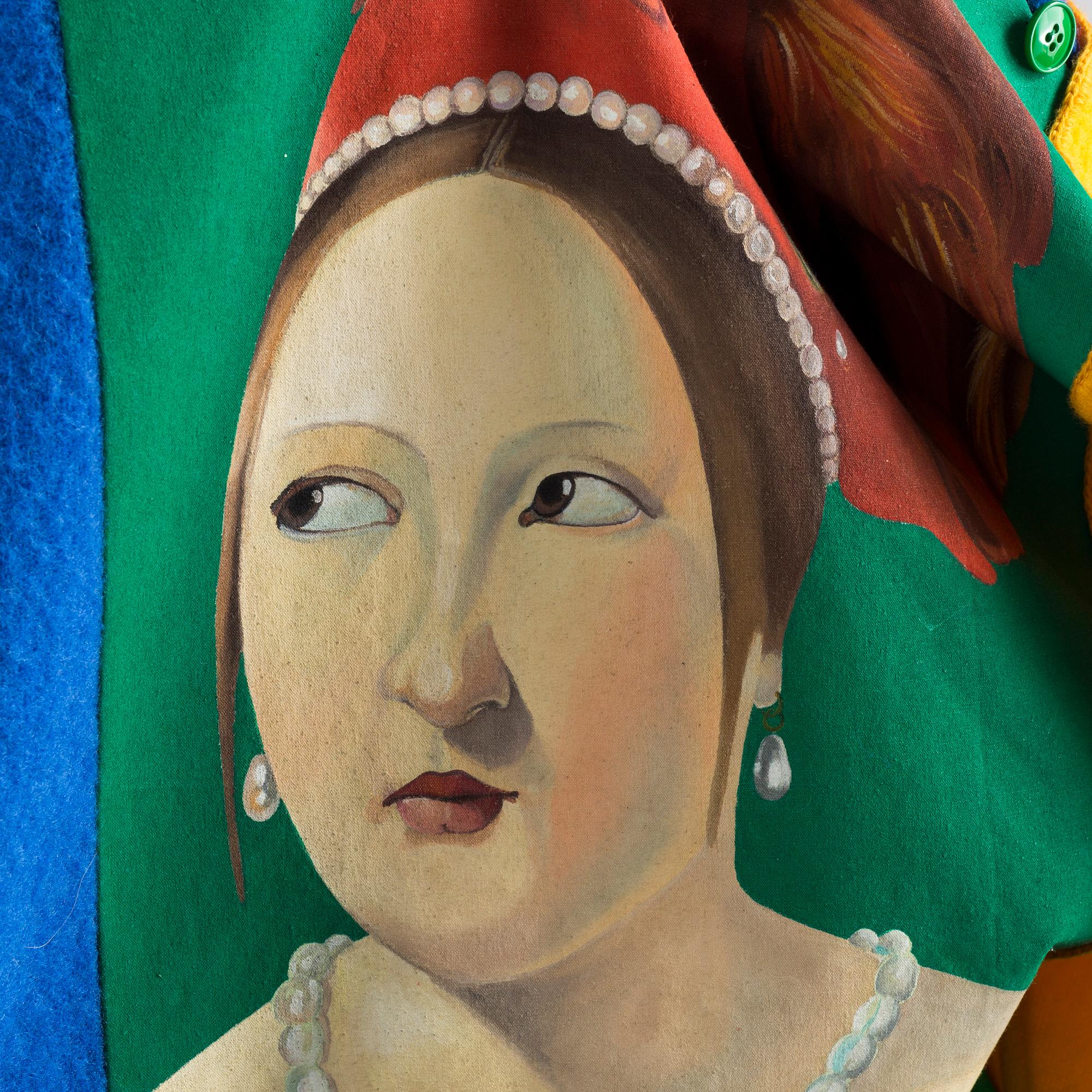 A multi colour wool jacket by Jean Charles de Castelbajac.