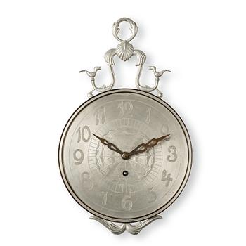 Nils Fougstedt, a pewter wall clock, Svenskt Tenn, Stockholm 1935.