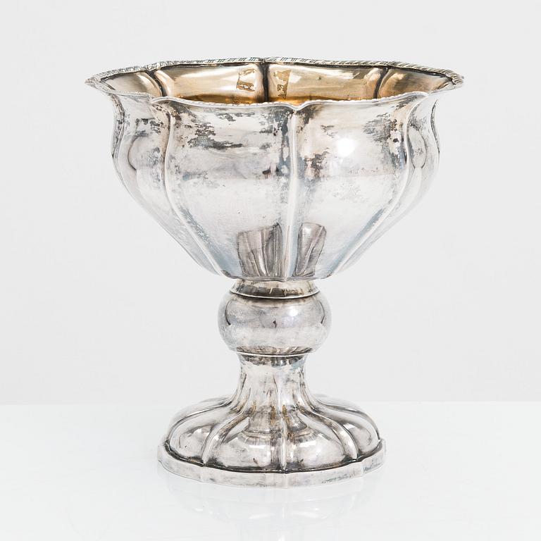 Berndt Erland Wallin, sockerskål, silver, nyrokoko, Tammerfors 1874.