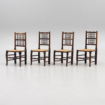 A set of four chairs, France, 18th century/early 19th century.