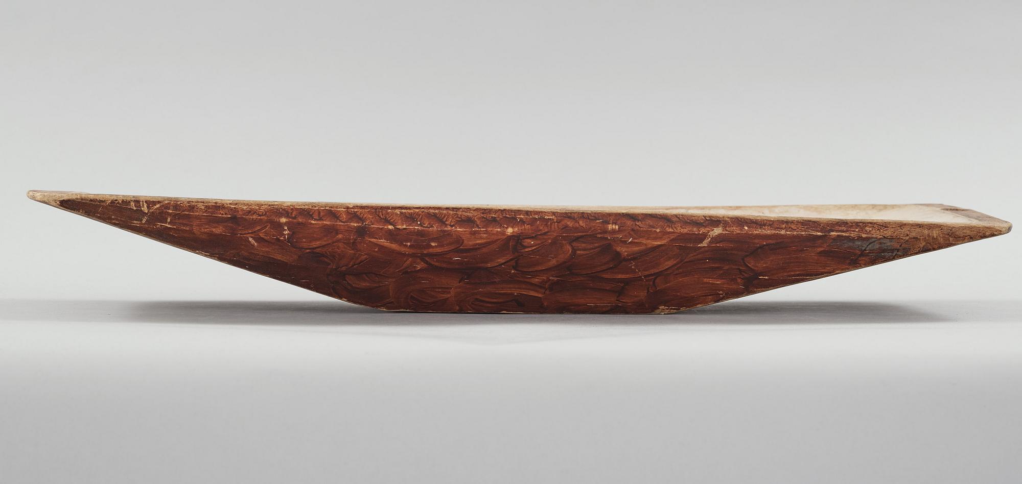 a wooden bowl from the 19th century.