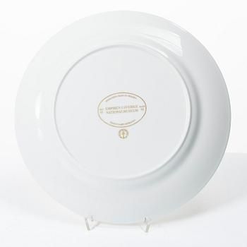 Karin Björquist, Eight cover plates, 'Empiren i Sverige Nationalmuseum', Gustavsberg, 1991–92.