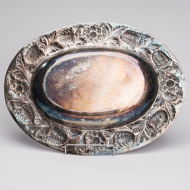 SKÅLFAT, försilvrad koppar, The Duchess of Sutherland’s Cripples Guild of Handicrafts, England 1907-1922.