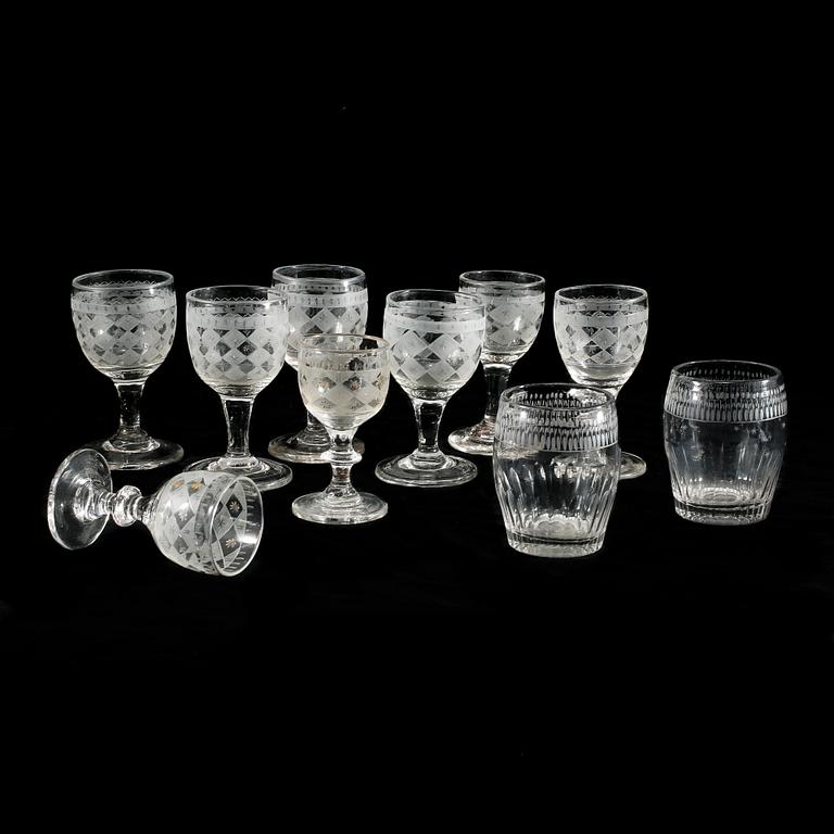 PARTI GLAS, 10 st, 1800-tal.