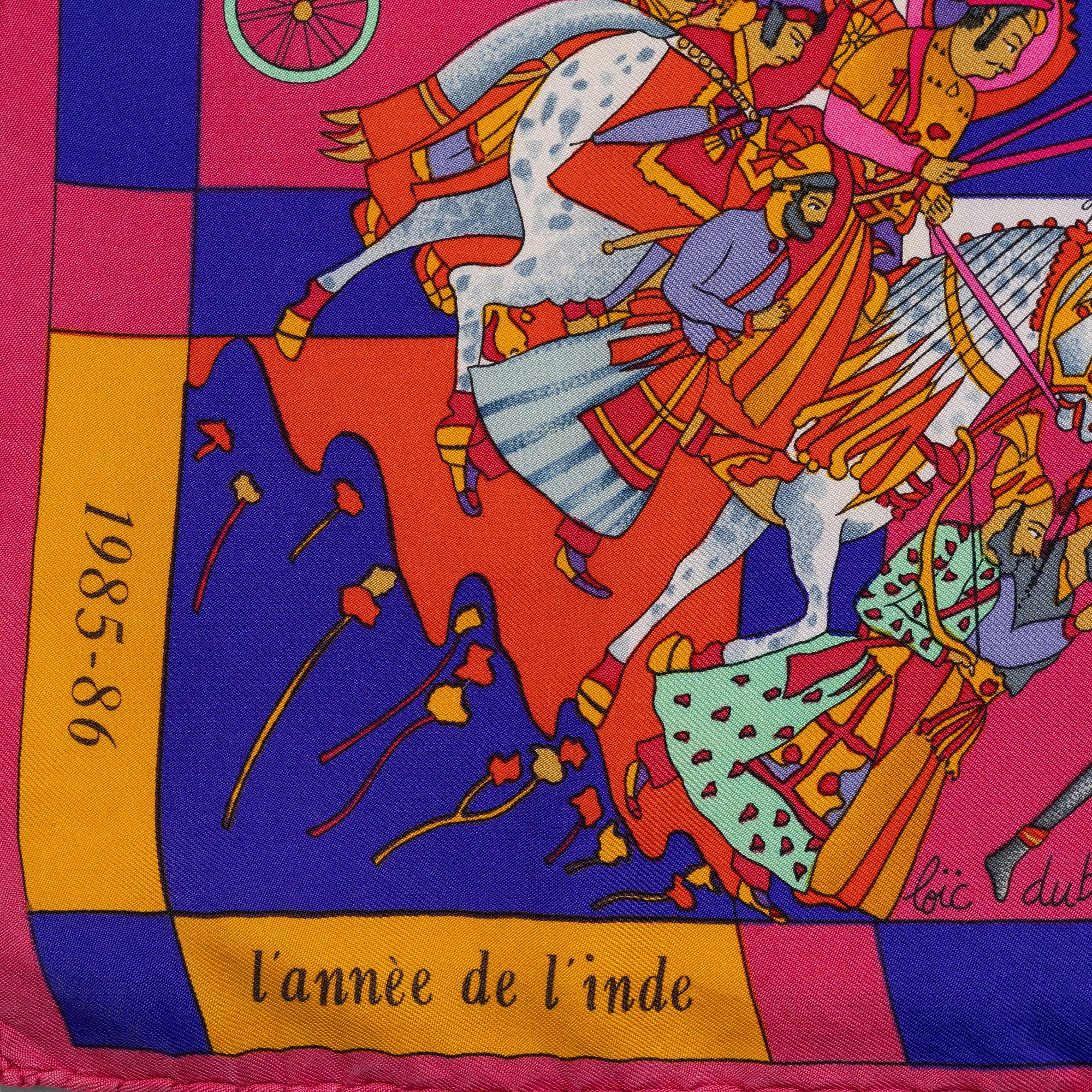 Hermès, a 'Fantasies Indiennes' scarf.