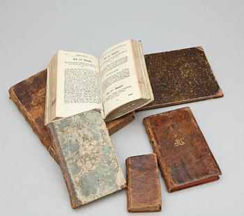 BOKPARTI VARIA, 6 vol, bla "Familien Tutings lustresa till Bomarsund", teckningar av Fritz von Dardel, troligen 1853-54.