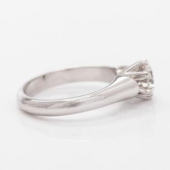 Ring, briljantslipad diamant 0,80 ct, 18K vitguld, Sandberg, Helsingfors 2003.