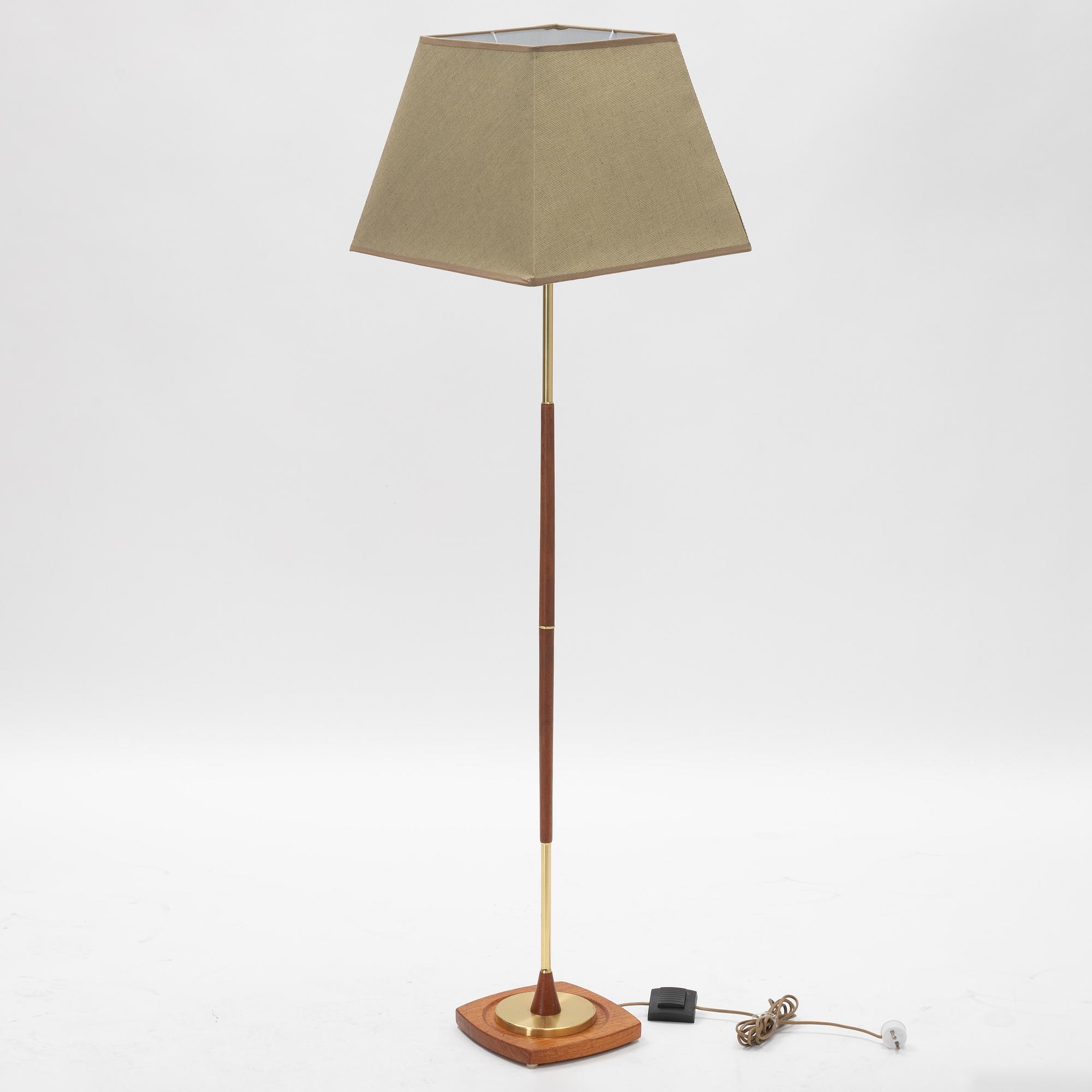 A 1960's/70's floor lamp, Möllers Armatur, Eskilstuna, Sweden.