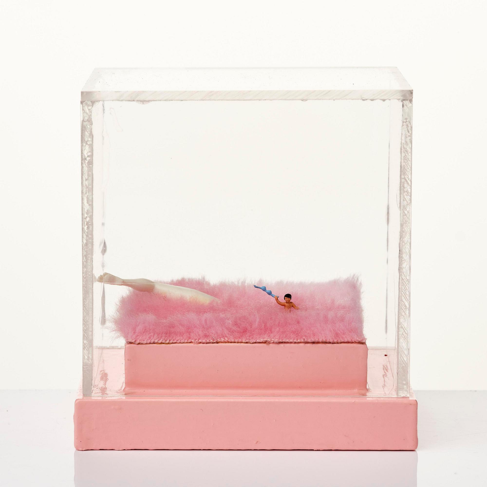 Marie-Louise Ekman, "Dam med behå och springande dam-ben".