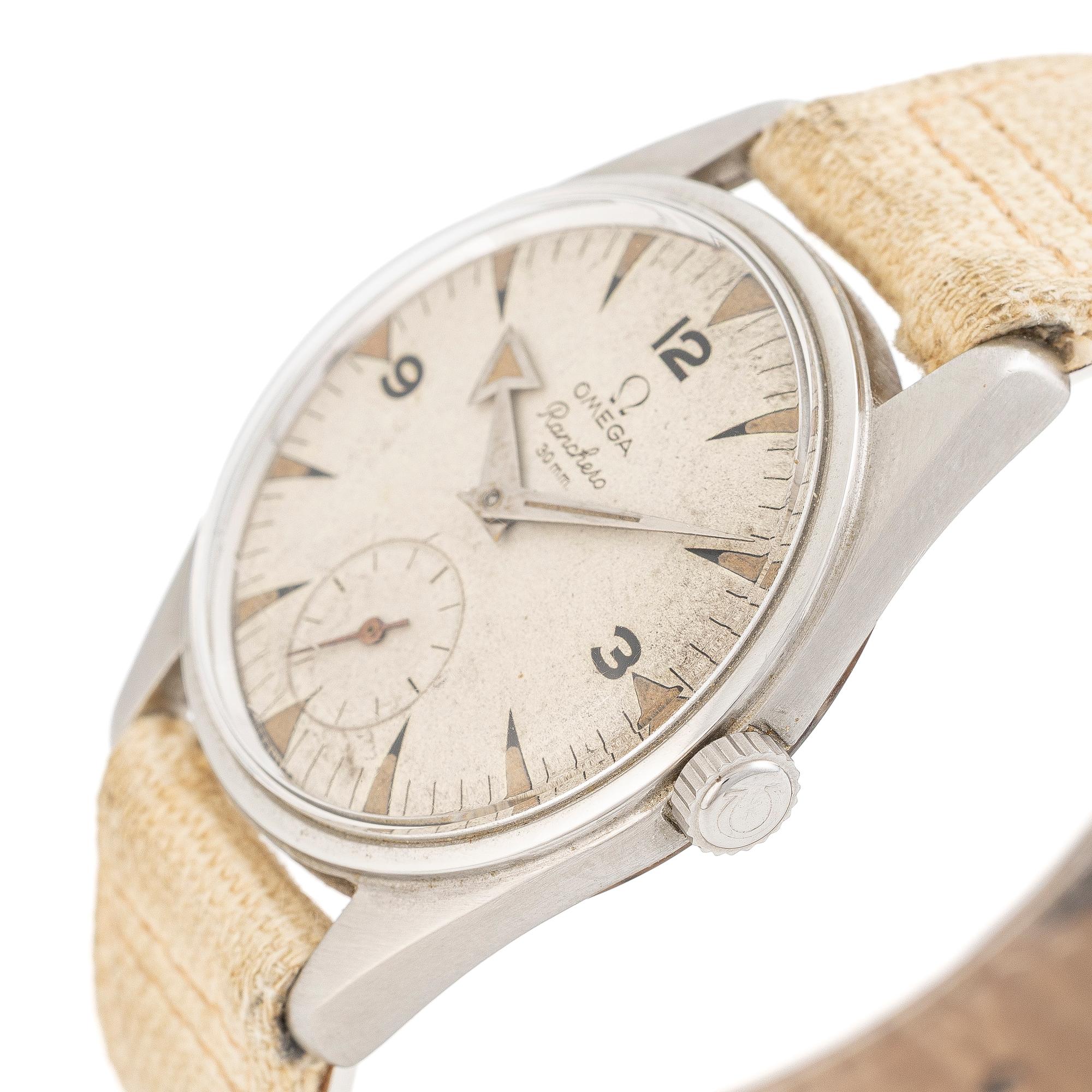 Omega, Ranchero, "Broad Arrow", wristwatch, 37 mm.