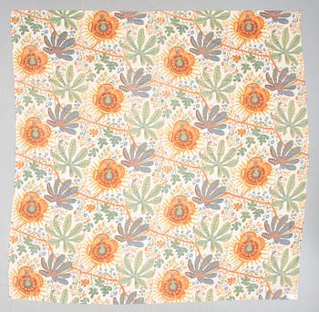 DRAPERIER, 3 våder (dubbla), "Aralia", Josef Frank, firma Svenskt Tenn, 1900-talets andra hälft.