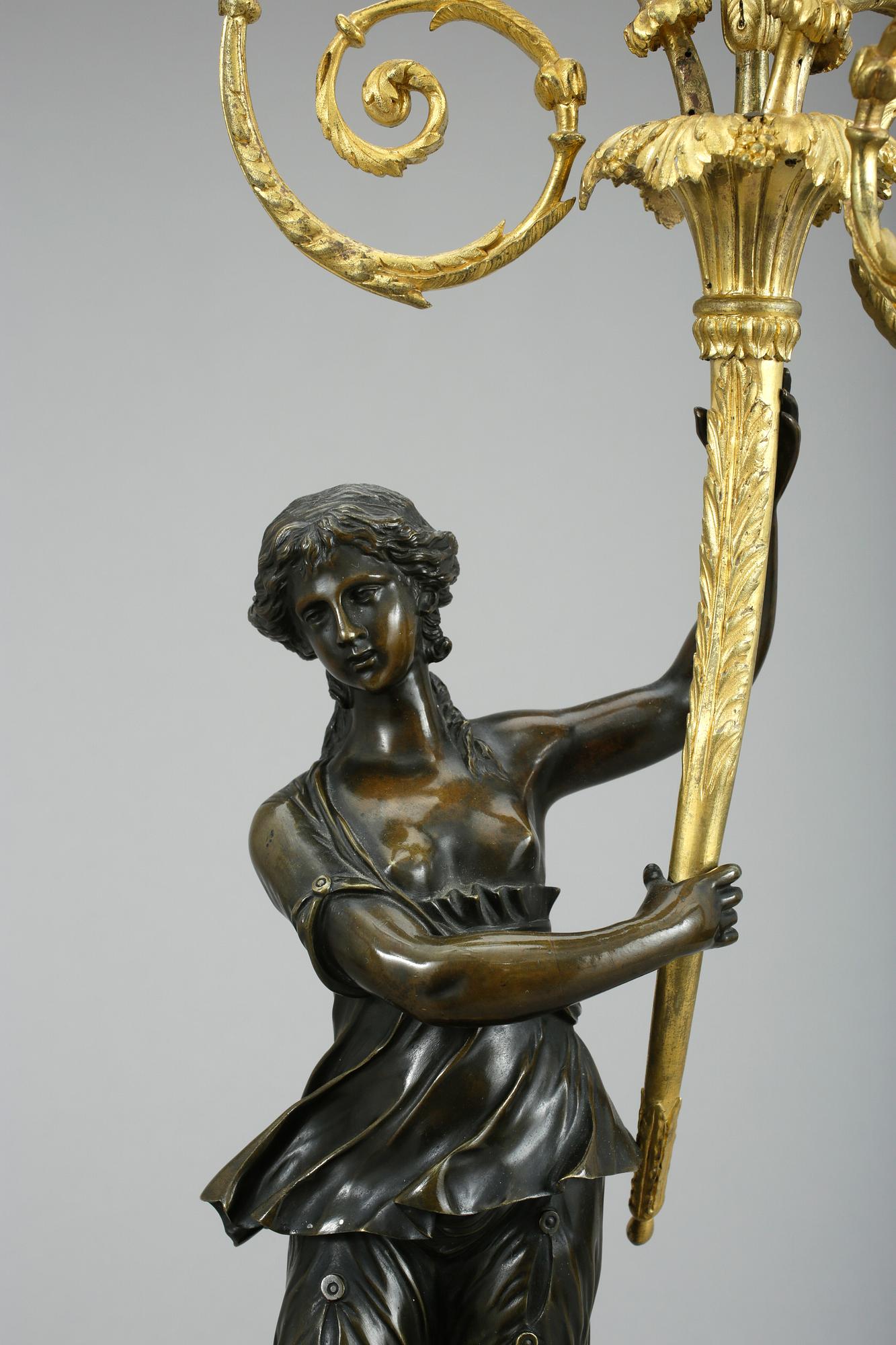 KANDELABER, Louis XVI-stil, 1800-tal.