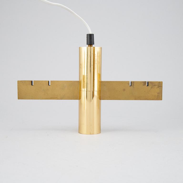 Hans-Agne Jakobsson, four brass ceiling lamps, Markaryd.