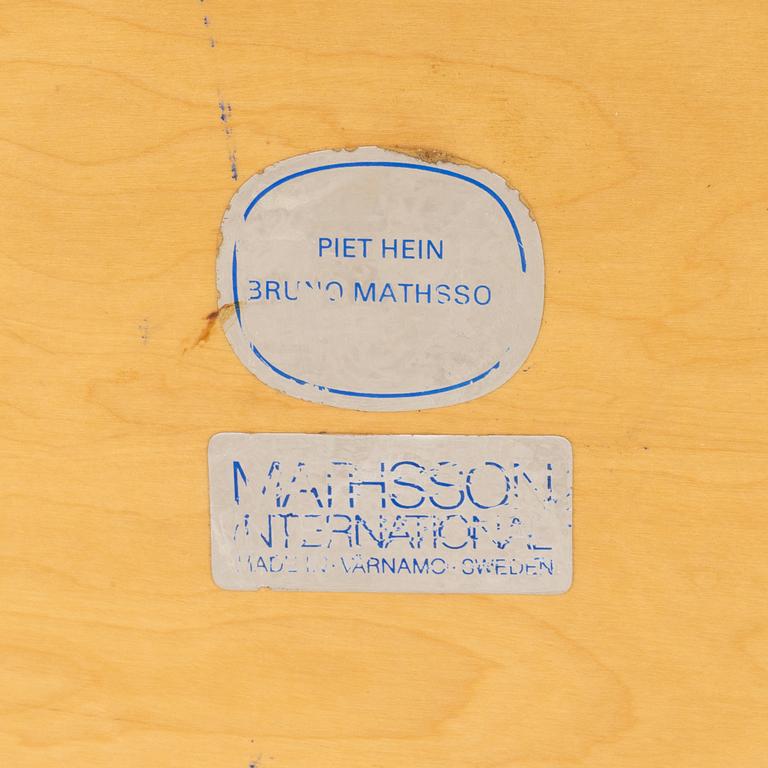 Bruno Mathsson & Piet Hein, dining table, "Superellipse", Mathsson International, Värnamo, Sweden.