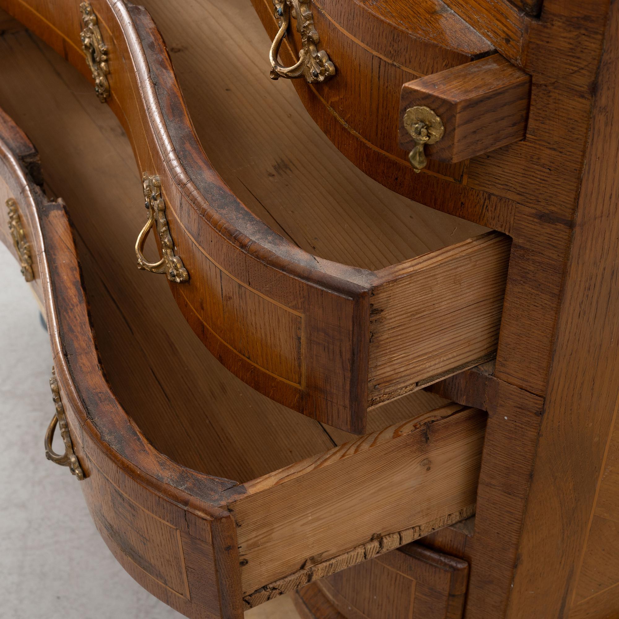 A late Baroque Secretaire, 18th century.