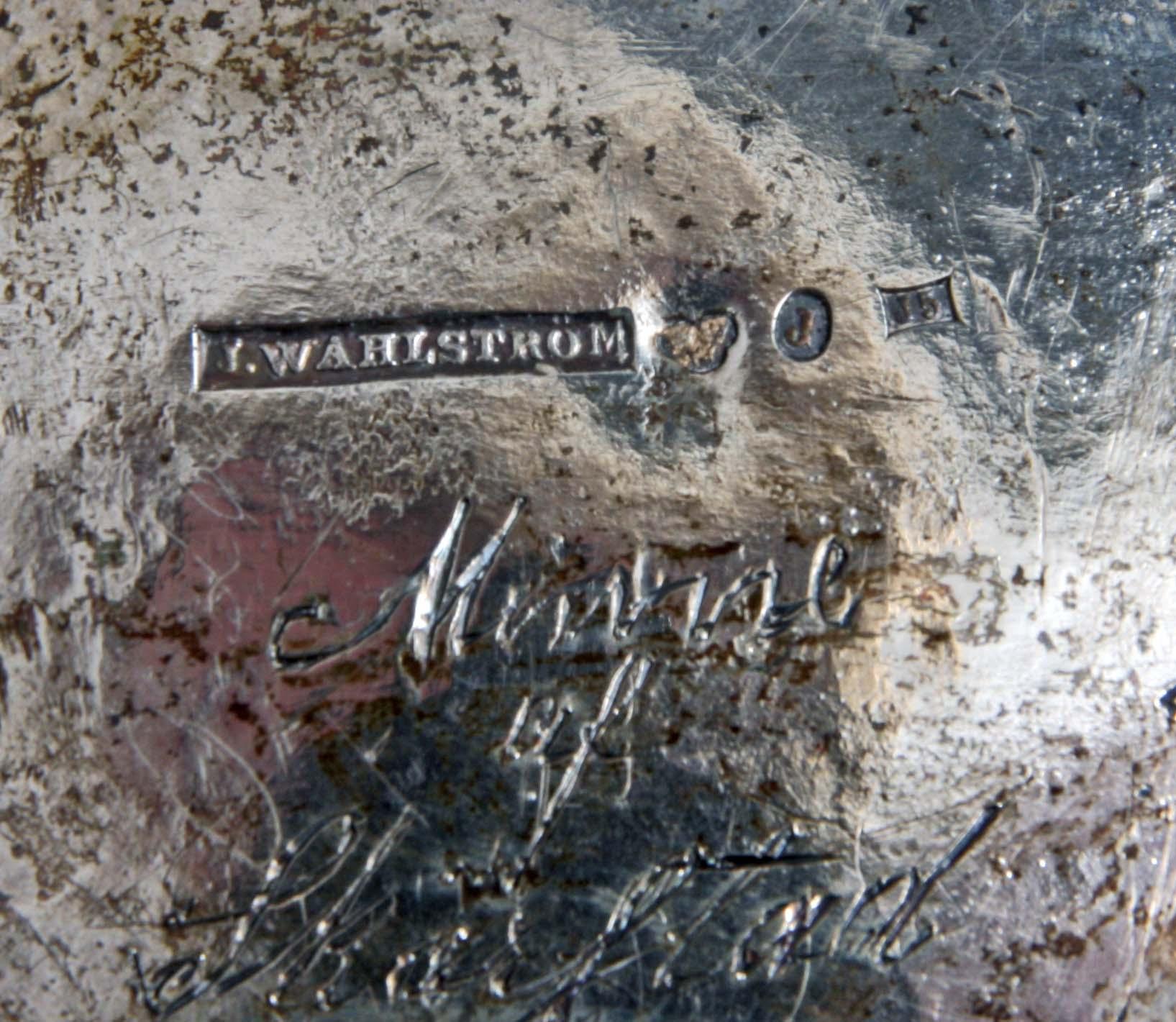 KAFFEKANNA, silver, Johan Wahlström, Jönköping, nyrokoko, 1863.