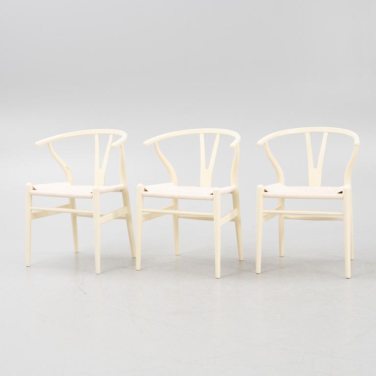 Hans J. Wegner, stolar, 6 st, modell CH24, "Y-stolen, Carl Hansen & Son, Danmark.